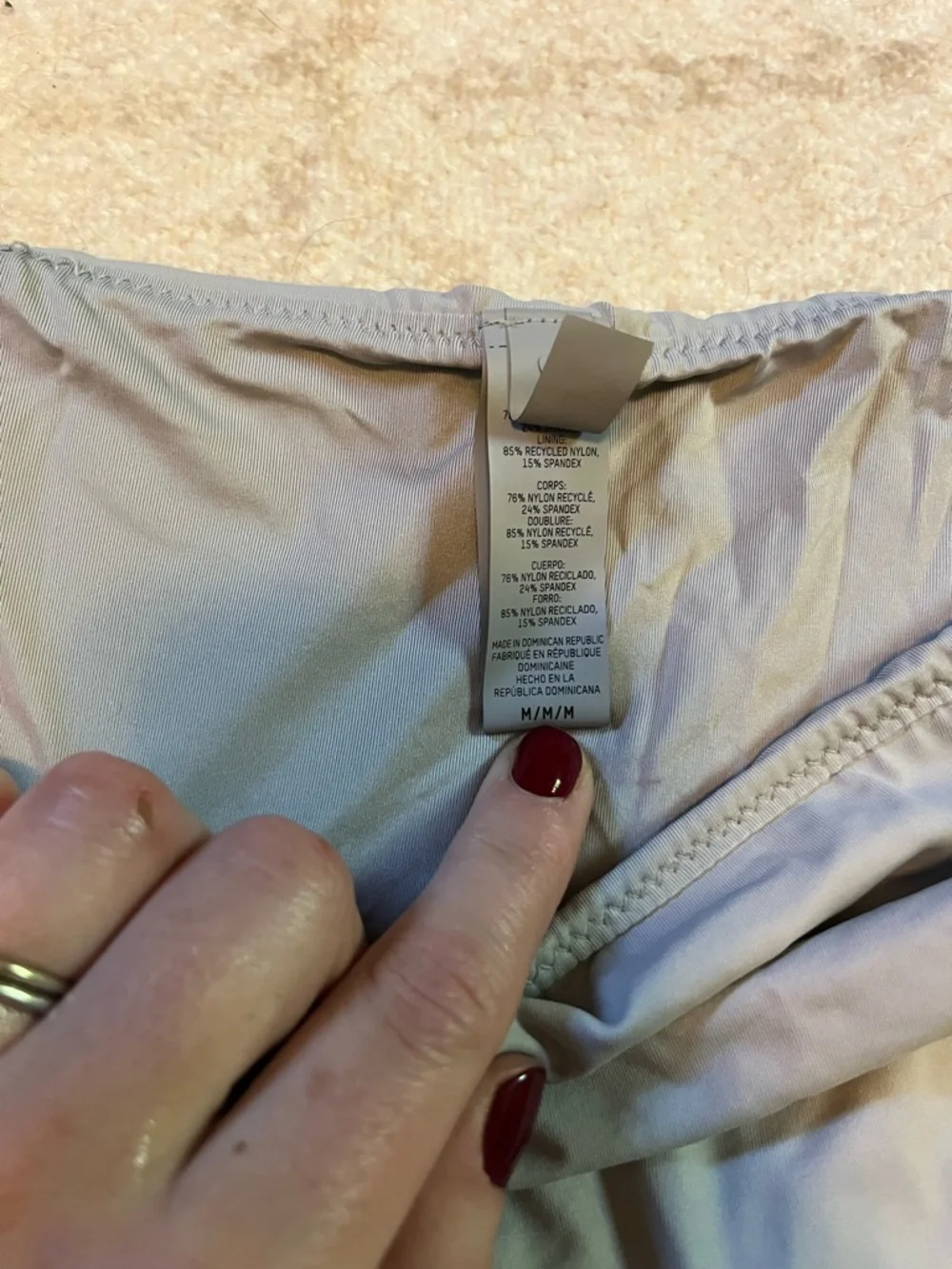 SKIMS Gray High-Cut Bikini Bottom